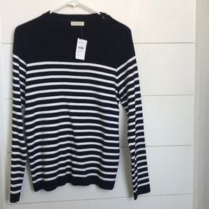 Navy Striped Sweater